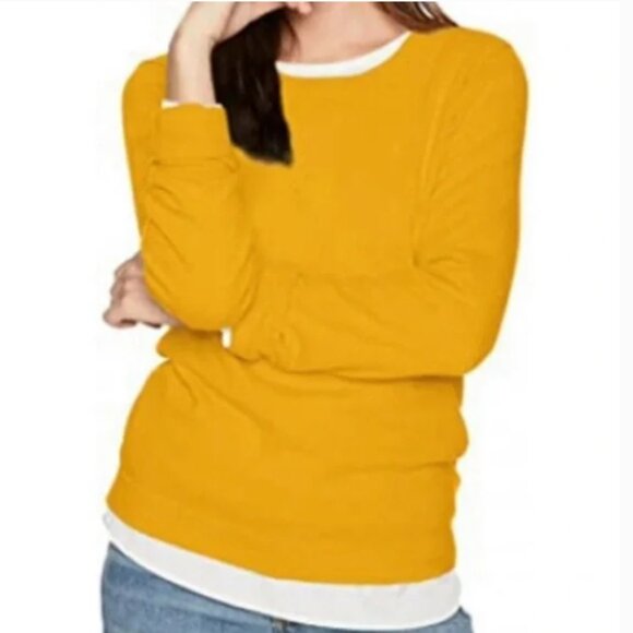 J.Crew Gold Yellow Teddie Sweater Pullover Size Small - Picture 1 of 8